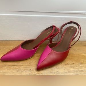 Alohas two-tone pink and magenta heels